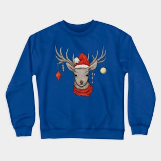 Winter holiday goat Crewneck Sweatshirt